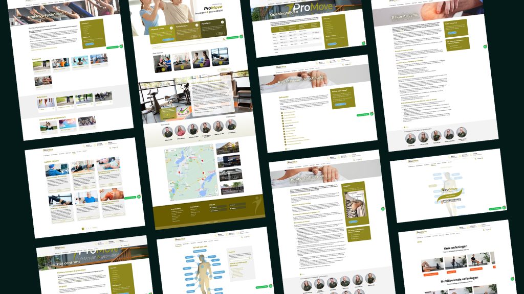 ProMove webdesign pagina's