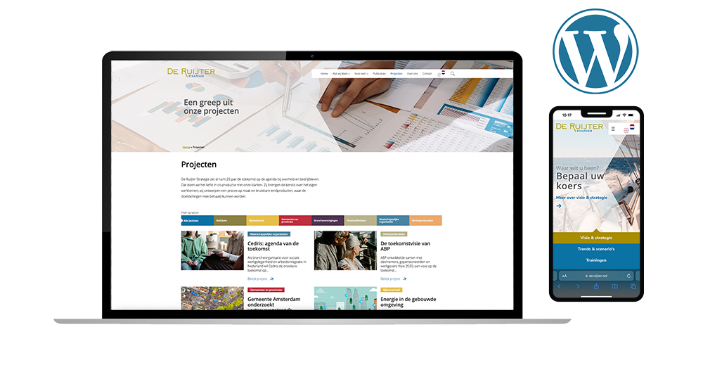 De Ruijter Strategie WordPress website responsive